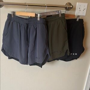 Apex Athletic Shorts Black and Gray Performance Fit